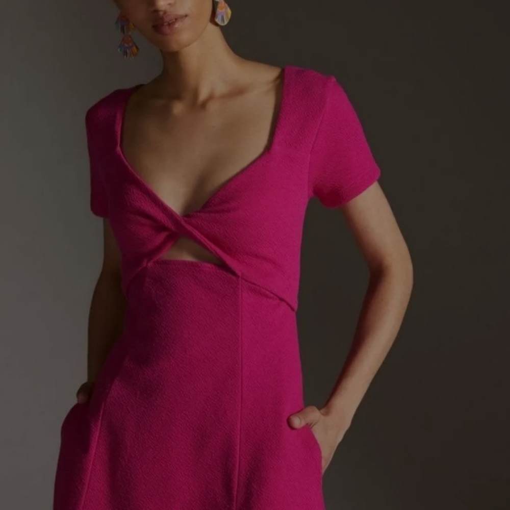 Anthropologie maeve small pink dress